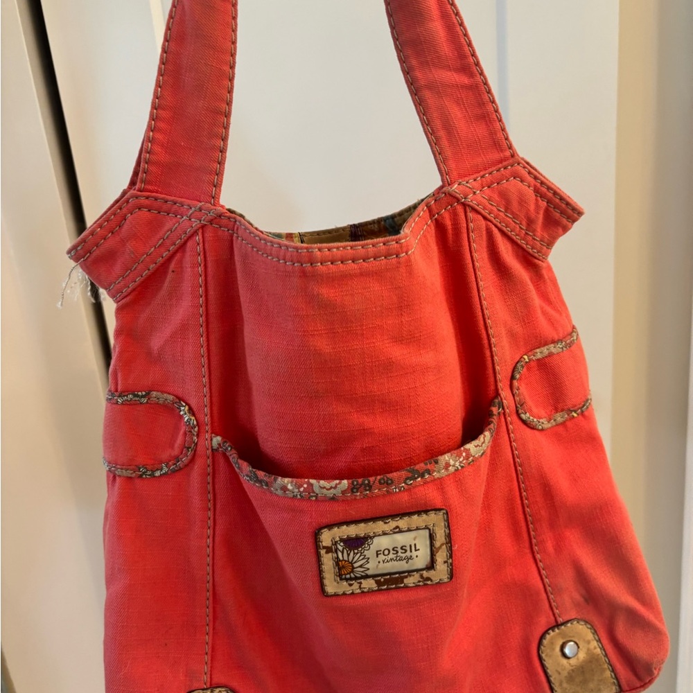Fossil Red Handbag - Picture 12 of 16